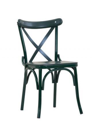 Chaise bistrot bois- dossier en croisillon pour café et brasserie- Mobikent Design