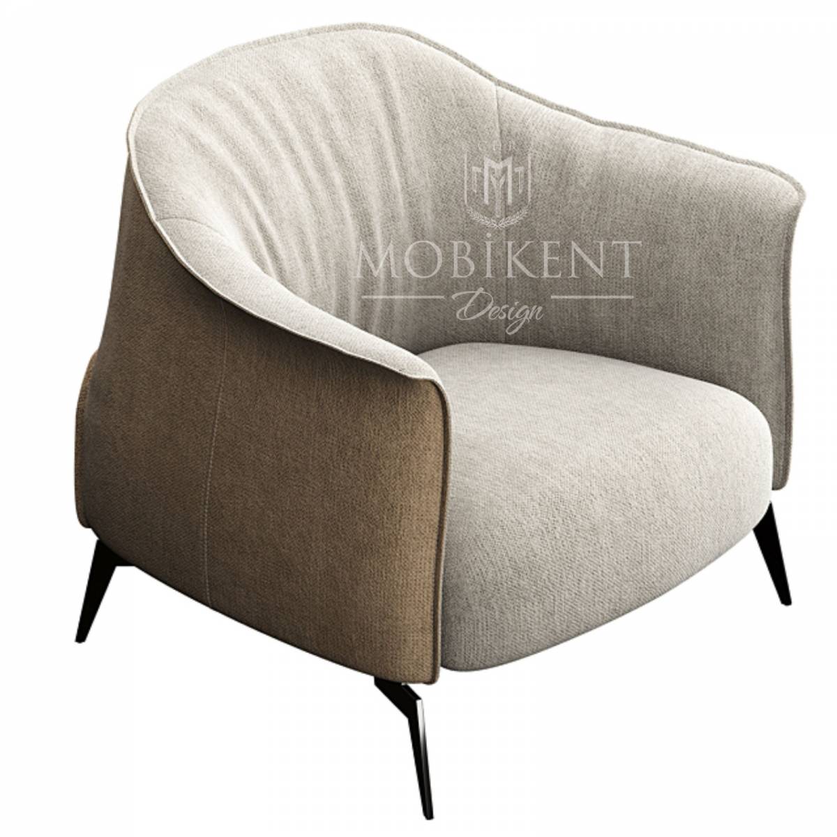 Fauteuil lounge en simili cuir pour salon - MobiKent Design