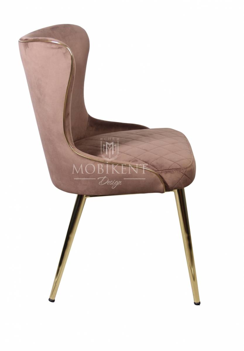 Chaise en velours pour café et hôtel- MobiKent Design
